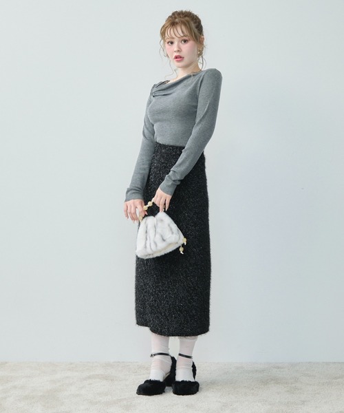 新品♡アシメネックドレープニット FRAY I.D｜アシメネックドレープニット | Rakuten Fashion(楽天