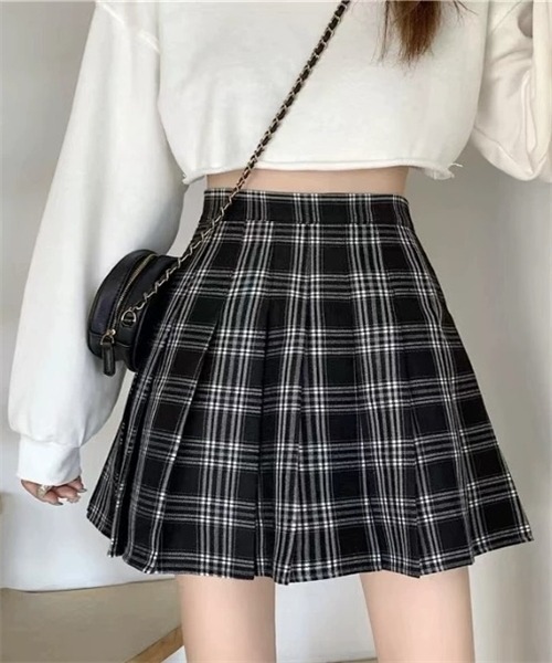 Dream garden スカート チェック柄 プリーツミニスカート : ZOZOTOWN
