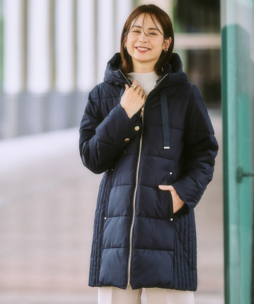 7days Life Styling ダウンコート ダウンジャケット サイド切替