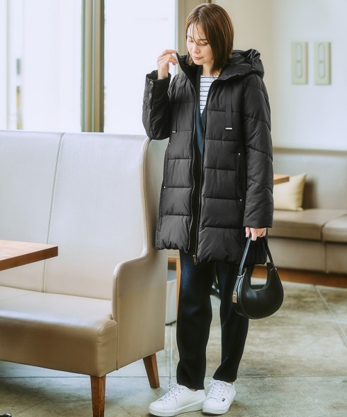 7days Life Styling ダウンコート ダウンジャケット サイド切替