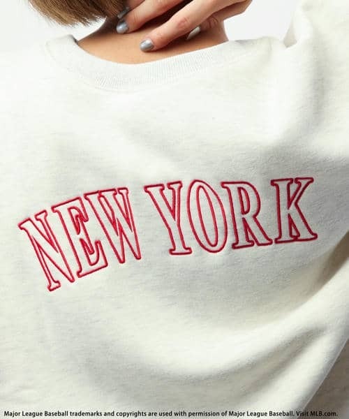 【未使用に近い】アンパスィゴルフ　ジャージースウェット刺繍ワッペンロゴ　M Mardi Mercredi（マルディメクルディ） スウェット SWEATSHIRT