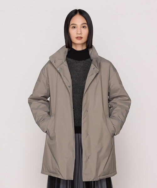 アウター ポリエステルタフタ 粒綿コート レディース