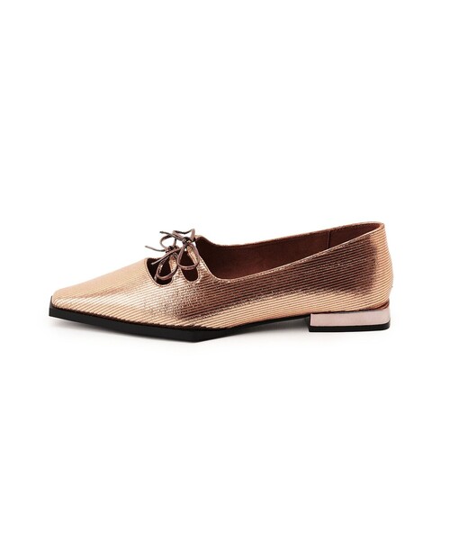 SY UNITED ARROWS パンプス 「SY」ダブルリボンピース フラット