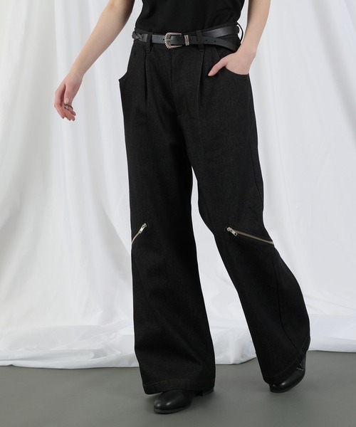 selle glant（セレグランテ） ジーンズ RIGID DENIM ZIP DESIGN PANTS