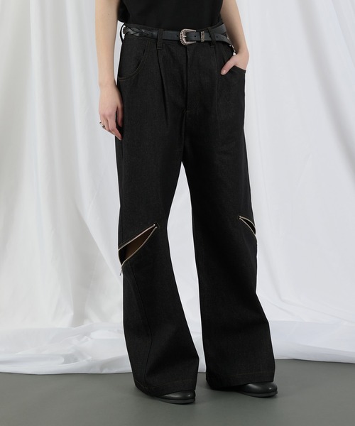 selle glant（セレグランテ） ジーンズ RIGID DENIM ZIP DESIGN PANTS