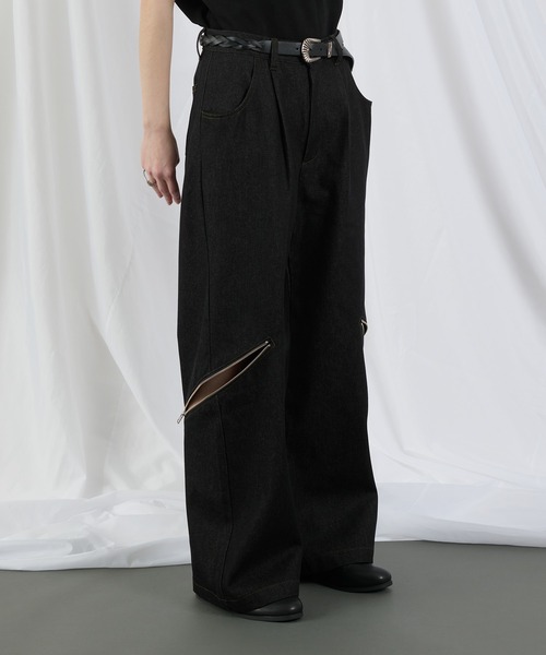 selle glant（セレグランテ） ジーンズ RIGID DENIM ZIP DESIGN PANTS