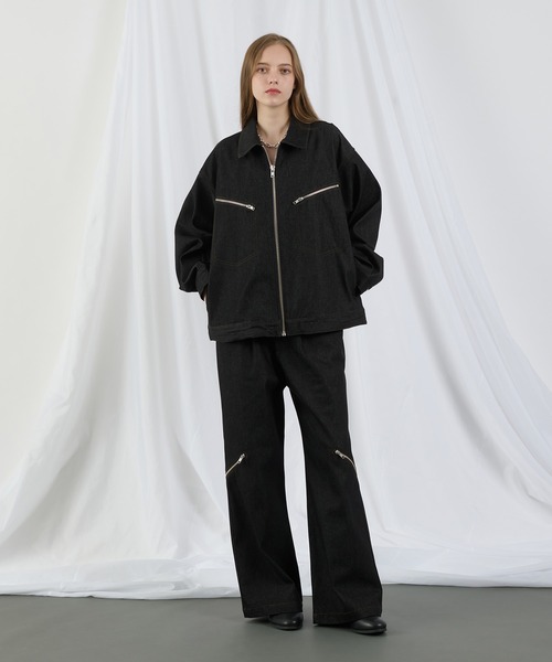 selle glant（セレグランテ） ジーンズ RIGID DENIM ZIP DESIGN PANTS