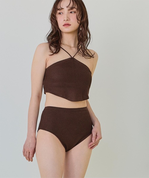SEA DRESS（シードレス） 水着 Xホルターネックニットビキニ/水着