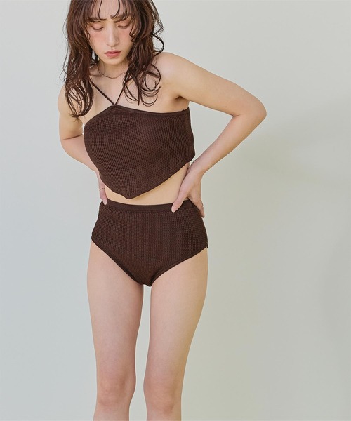SEA DRESS（シードレス） 水着 Xホルターネックニットビキニ/水着