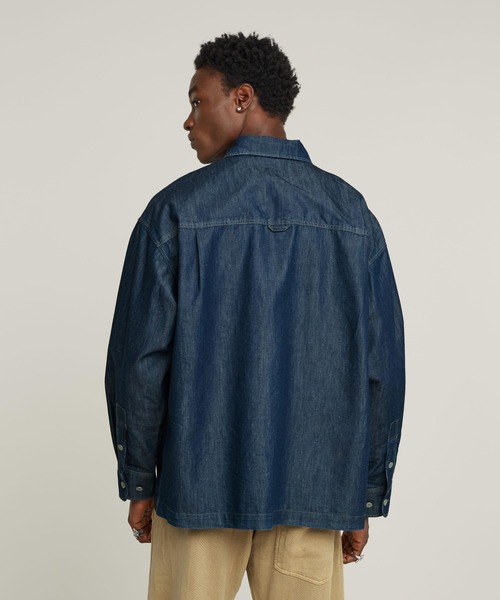 新品 未使用 g-star-raw デニムジャケット オーバーサイズ G-STAR RAW (ジースターロゥ) OVERSIZEED DENIM BOMBER