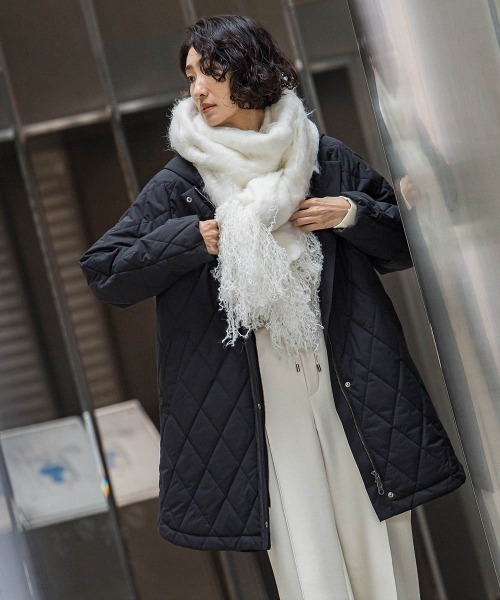 la.f（ラ・エフ） ダウンコート ダウンジャケット ピーチタフタ