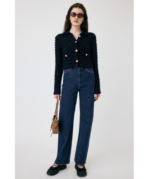 MOUSSY（マウジー） カーディガン TWEEDY ニットカーディガン