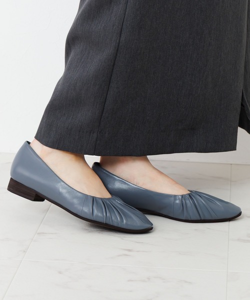 HIMIKO パンプス 「Made in Japan」「HIMIKO」「撥水」ギャザー