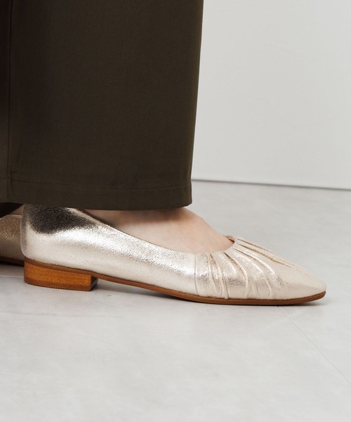 HIMIKO パンプス 「Made in Japan」「HIMIKO」「撥水」ギャザー