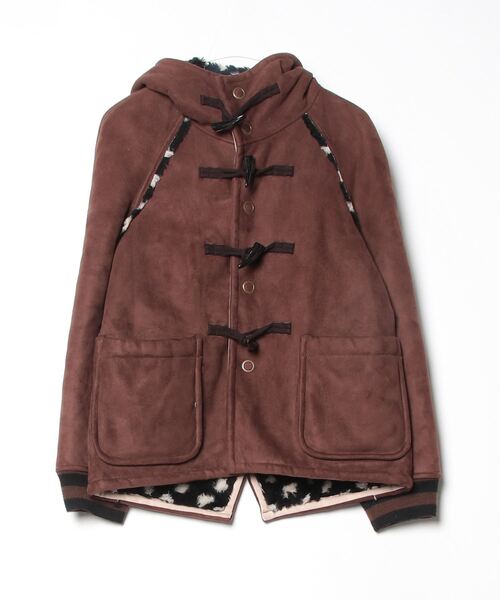 バックラッシュ　ブラウンレザー フード付きダッフルコート　1 FRAPBOIS（フラボア） ダッフルコート 1 ブラウン メンズ : ZOZOTOWN