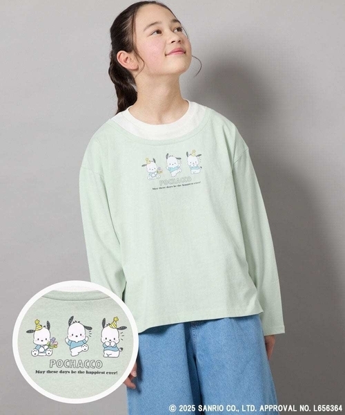a.v.v tシャツ 「140-150」「ポチャッコ」レイヤード風ロンT