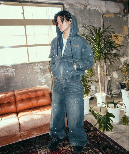 centimeter（センチメーター） デニムジャケット gジャン Ruler paint