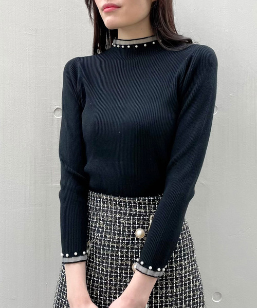 「titty&Co. PETIT」 長袖ニット FREE ブラック レディース_画像7