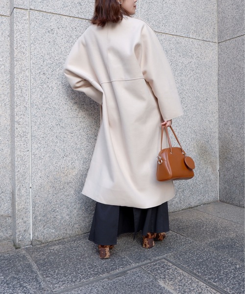 「sakishimatokyo」 ノーカラーコート FREE ブラック レディース_画像2