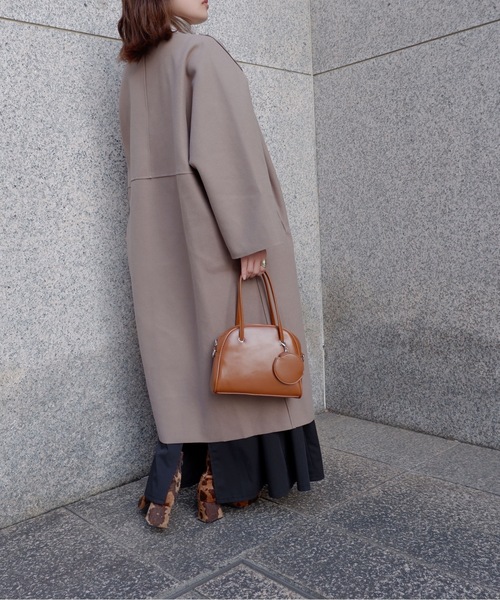 「sakishimatokyo」 ノーカラーコート FREE ブラック レディース_画像3