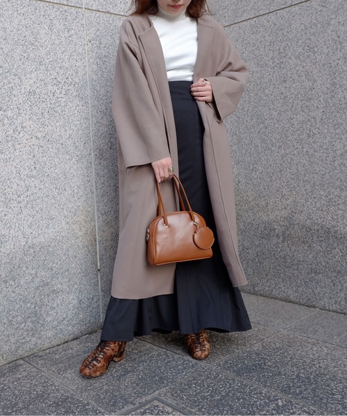 「sakishimatokyo」 ノーカラーコート FREE ブラック レディース_画像5