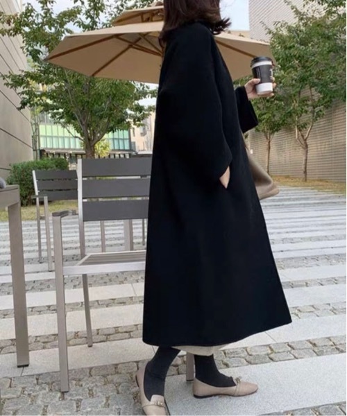 「sakishimatokyo」 ノーカラーコート FREE ブラック レディース_画像7