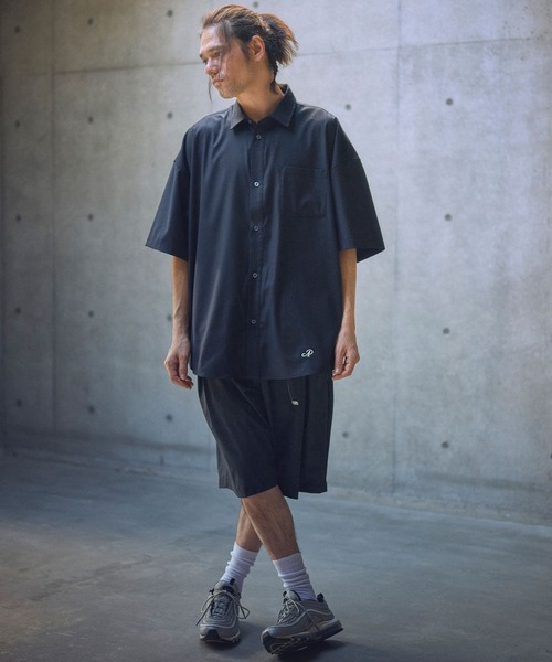 ADAM PATEK シャツ ADAMPATEK/ap embroidery short sleeve shirt