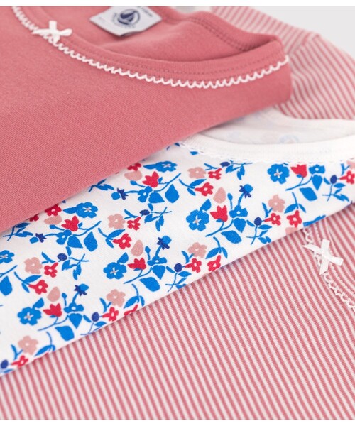PETIT BATEAU（プチバトー） 肌着 半袖Tシャツ3枚組 キッズ 子供
