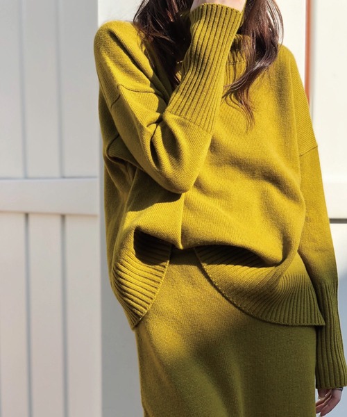 「BANNER BARRETT」 タートルネックニット 38 ベージュ レディース_画像2