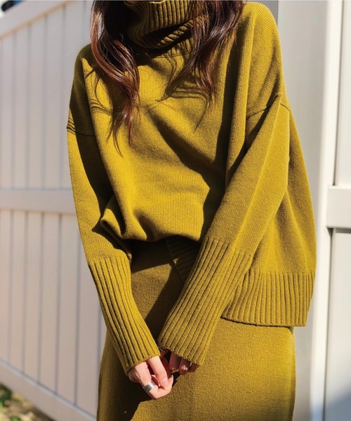 「BANNER BARRETT」 タートルネックニット 38 ベージュ レディース_画像3