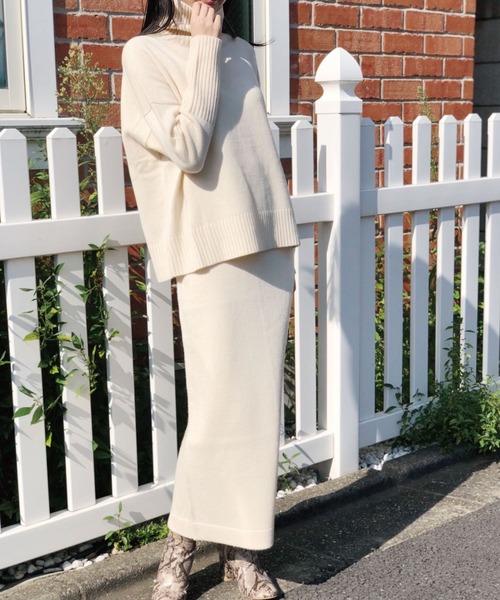 「BANNER BARRETT」 タートルネックニット 38 ベージュ レディース_画像9