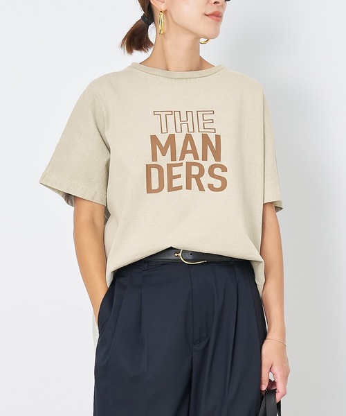 tシャツ THE MANDERS”ロゴT-shirt レディース