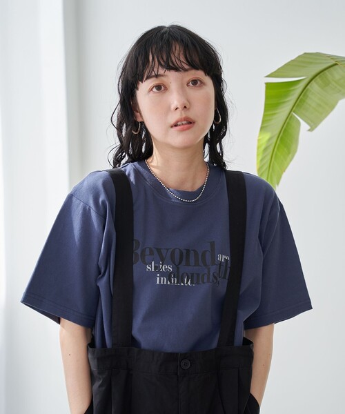coen tシャツ 接触冷感ロゴアソートプリントTシャツ レディース