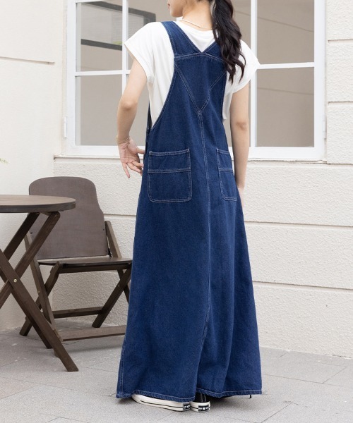 新品未使用　 jeans ジャンパースカート　Mサイズ ジャンパースカート デニムジャンパースカート : ZOZOTOWN Yahoo