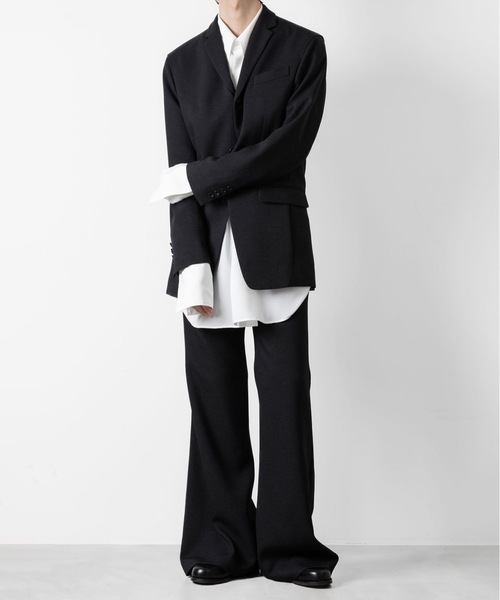 ATO（アトウ） スラックス SLUB TWEED FLAIR PANTS メンズ : ZOZOTOWN