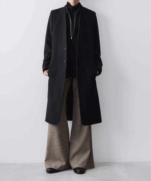 ATO（アトウ） スラックス SLUB TWEED FLAIR PANTS メンズ : ZOZOTOWN