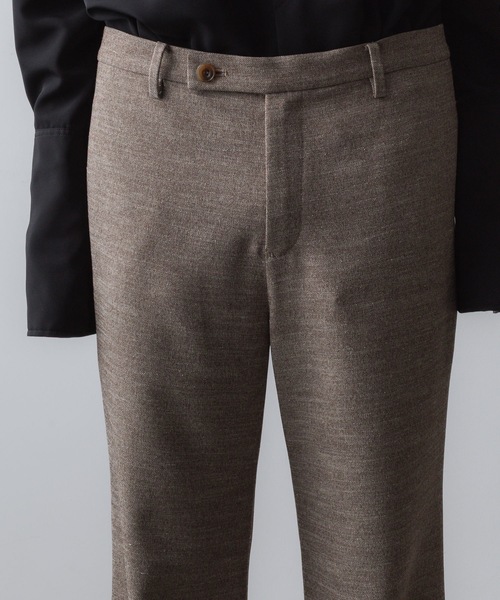 ATO（アトウ） スラックス SLUB TWEED FLAIR PANTS メンズ : ZOZOTOWN