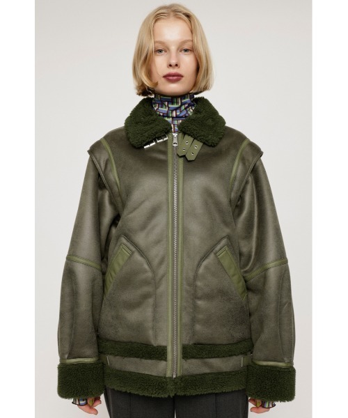 SLY ブルゾン SLY FAUX LEATHER ZIP UP ブルゾン