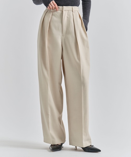 【 LOHEN 】タグ付き 新品未使用 COCOON PANTS コクーンパンツ louren（ローレン） パンツ 「ZOZOTOWN限定」「Louren/ローレン」2tuck
