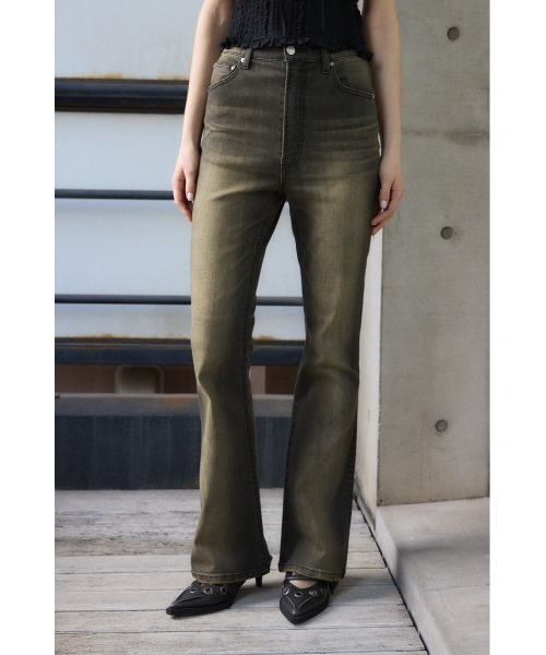 SLY ジーンズ デニム デニムパンツ HW FLARE PT WITH ROICA(R)EF