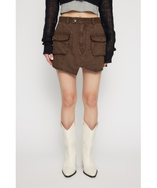 LAGUA GEM カーゴパンツ MILITARY USED ミニスコート レディース