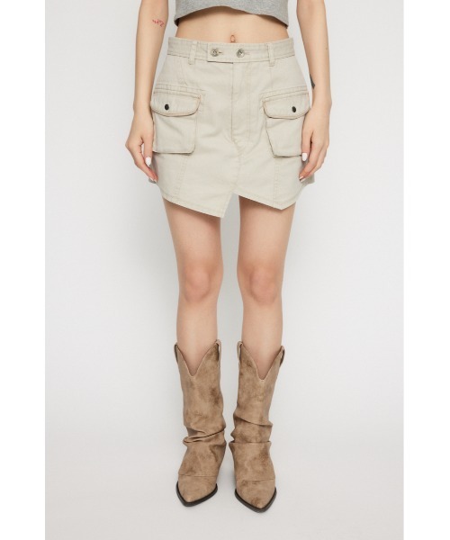 LAGUA GEM カーゴパンツ MILITARY USED ミニスコート レディース