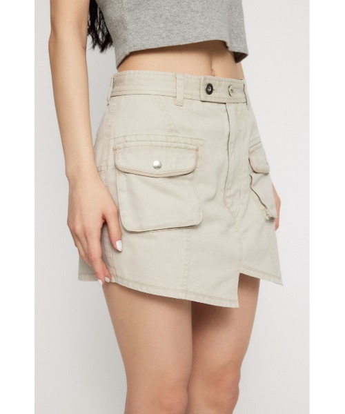 LAGUA GEM カーゴパンツ MILITARY USED ミニスコート レディース