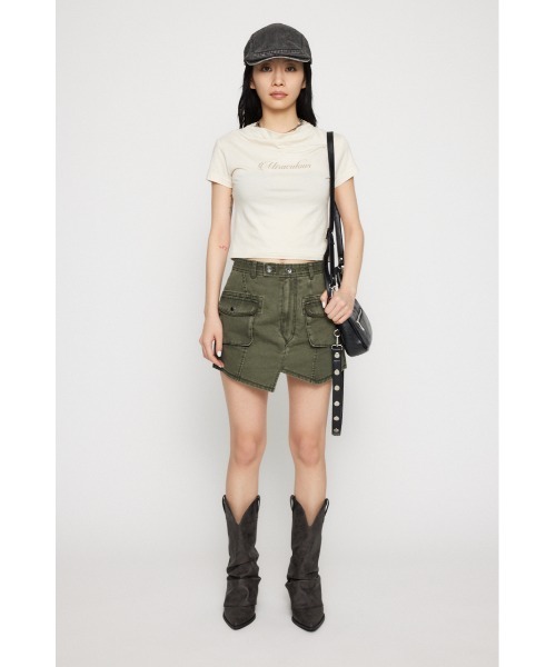 LAGUA GEM カーゴパンツ MILITARY USED ミニスコート レディース