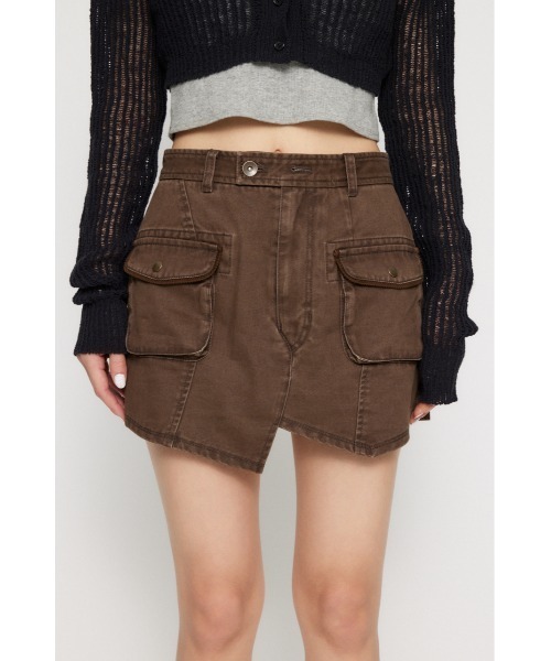 LAGUA GEM カーゴパンツ MILITARY USED ミニスコート レディース
