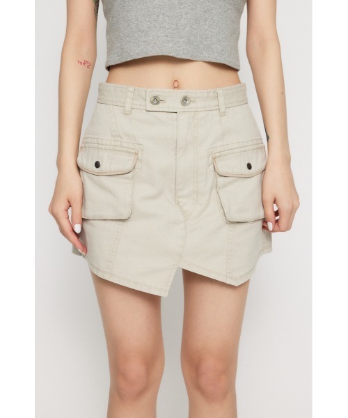 LAGUA GEM カーゴパンツ MILITARY USED ミニスコート レディース