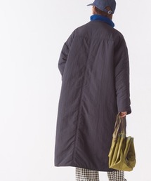 「OMNES」 ノーカラーコート FREE アイボリー レディースの画像9