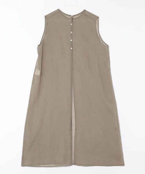 qualite（カリテ） ブラウス シャツ ソフトオーガンジーロングブラウス