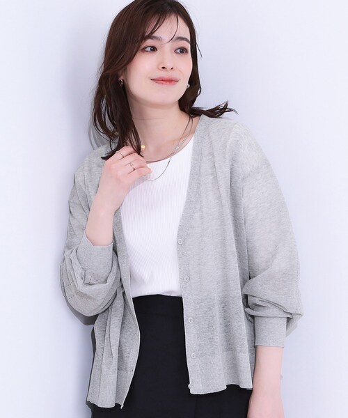 SHOO・LA・RUE（シューラルー） カーディガン 「洗える」ナチュラルな