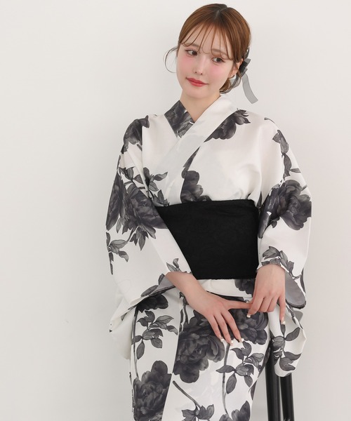 NICE CLAUP 浴衣 帯付き Amazon | [ワンアフターアナザー ナイスクラップ] 浴衣+帯 2点